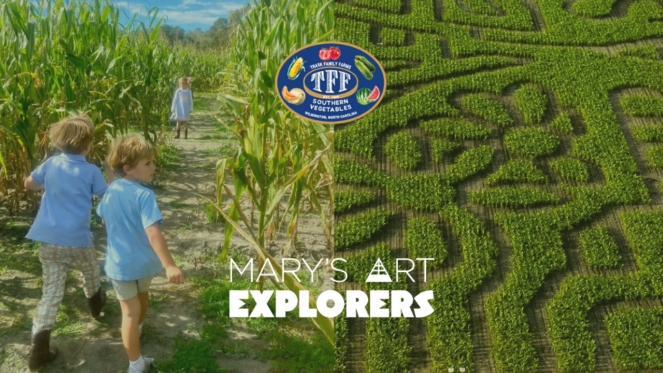 Mary's Art Explorers at the farm