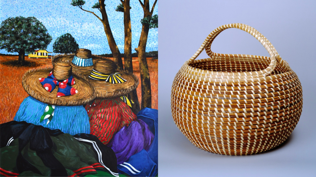 CAM Rooted in Memory Exhibition Graphic. Jonathan Green, Time to Rejoice, 2005