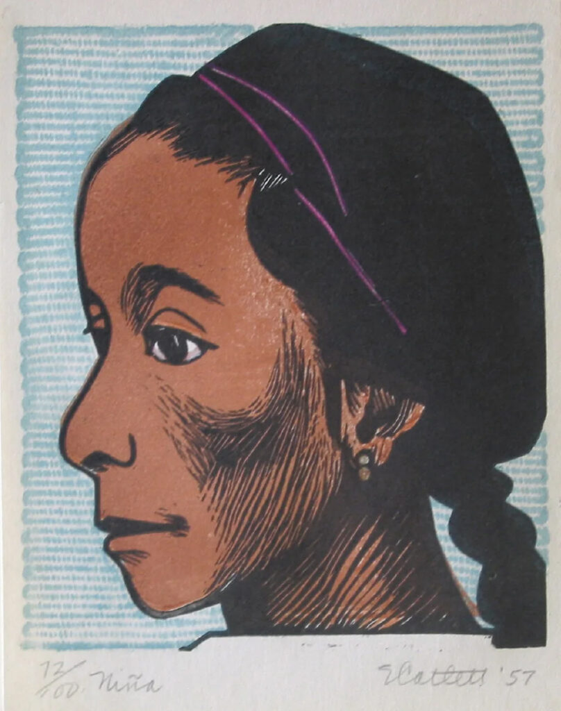 artwork photo of Elizabeth Catlett, Niña, 1957
